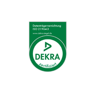 DEKRA Zertifiziert – Datenträgervernichtung ISO 21964-3